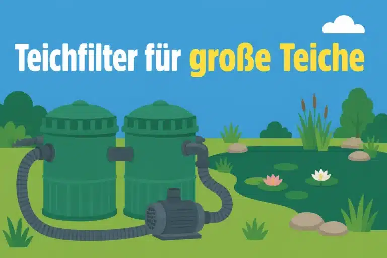 Teichfilter für große Teiche - Illustration