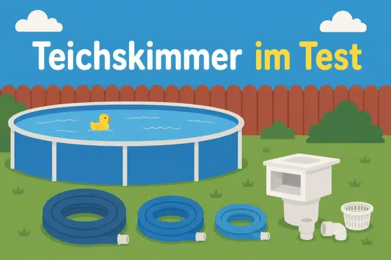 Teichskimmer im Test - Illustration