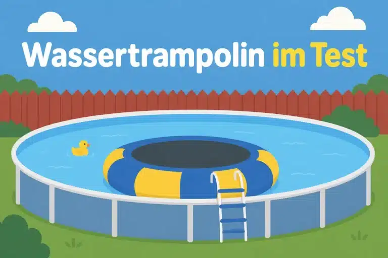 Wassertrampolin im Test - Illustration